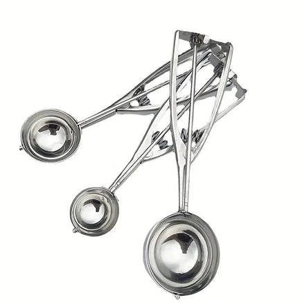 3 Piece Cookie/ Cupcake Scoop - Stainless