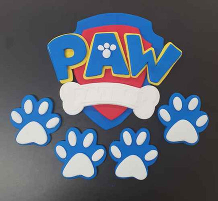 Awesome Paw Patrol Edible Cake Decoration Set.