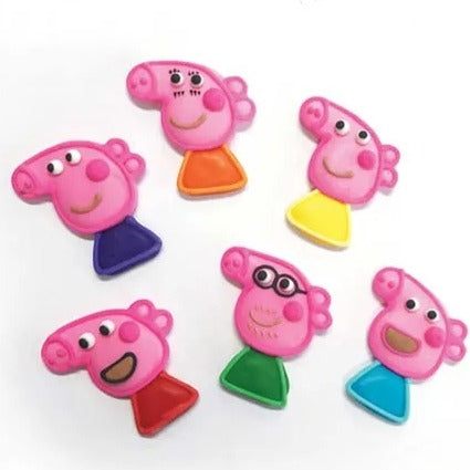 Peppa Pig Edible Cupcake Decorations x6