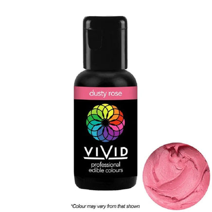 Vivid Dusty Rose Food Colouring Gel