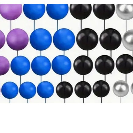 Galaxy Ball Cake Decorations - 36 Pieces