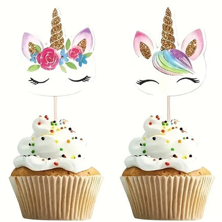 Unicorn Cupcake Picks x12. Choose a Design