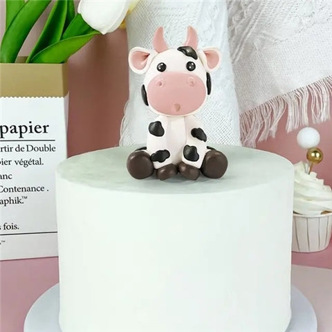 Cow Cake Decoration - Food Safe Clay
