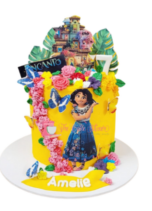 Encanto Buttercream Cake. Bright & Colourful
