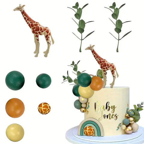 Giraffe Cake Topper Set - Non Edible