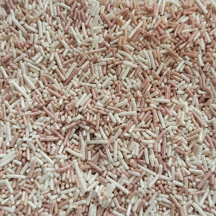 Pink & White Shimmer Jimmies Sprinkle Medley 40gm