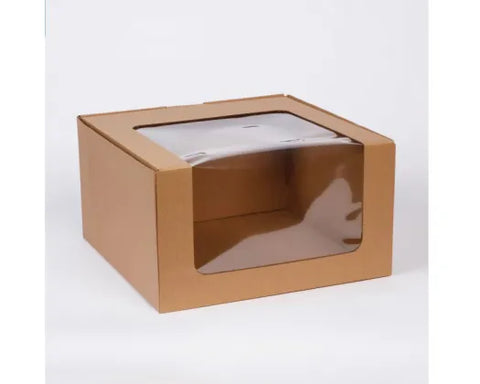 10 x 6 Kraft Window Cake Box