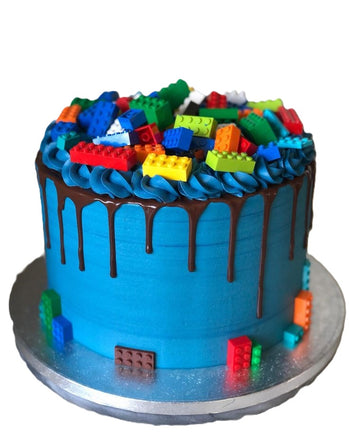 Lego Buttercream Cake. Bright & Colourful