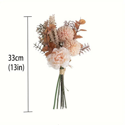 Artificial Floral Bouquet - Neutrals - Cake Decorations