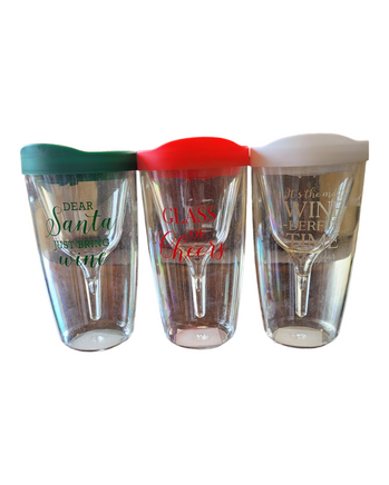 Christmas Travel Wine Tumbler