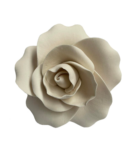 25mm White Edible Gumpaste Rose