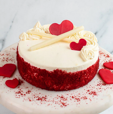 Rich Red Velvet Celebration Cake. 12 Serves