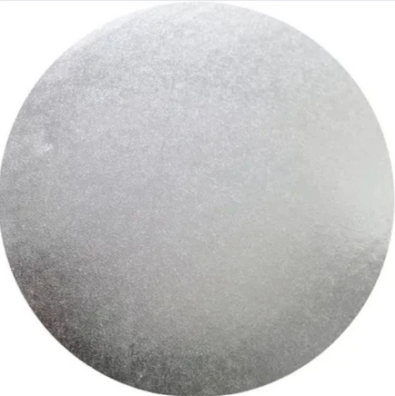 12 Inch Silver Round Cake Board. 6mm Thickness