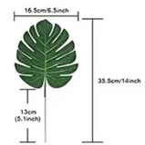 Artifical Monstera Leaf Cake Decoration/ Table Deecoration