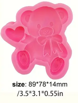 Teddy Love Silicone Mould - Valentines Day