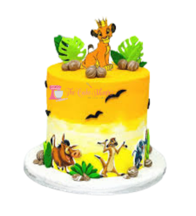 Lion King Buttercream Cake. Bright, Colourful