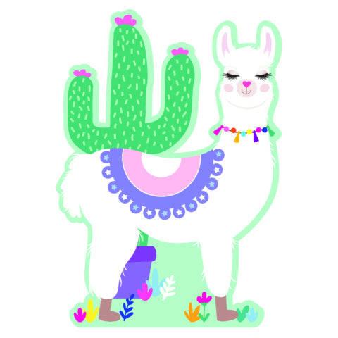 Llama Party Invitations - 8 Pack