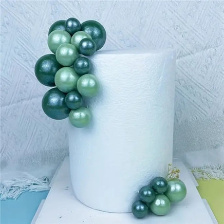 Green Ball Cake Decorations Non Edible 20 Pieces
