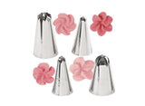 Wilton Drop Flower Piping Tips. Set of 4 Tips