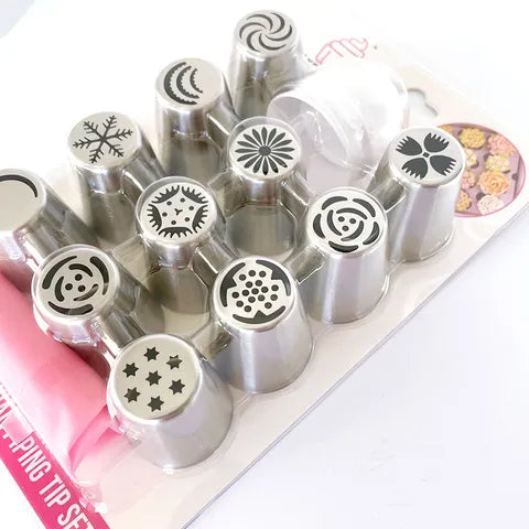 Russian Piping Tip Set - Quality 13 Piece Set