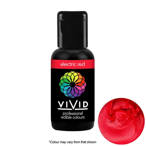 Vivid Electric Red Food Colouring Gel