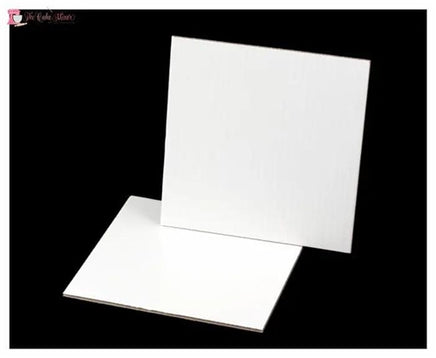 White Square 16 Inch Masonite Cake Board