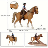 Horse & Rider Resin Cake Decoration