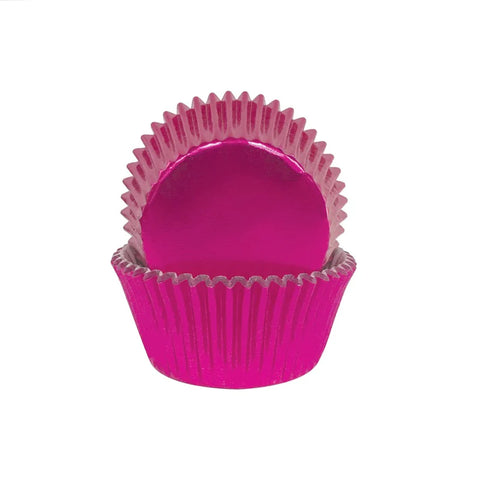 Premium Pink Foil Baking Cups x30 Approx