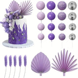 Purple & Silver Cake Decorating Kit