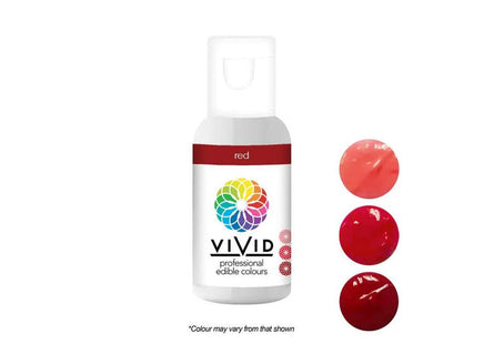 Vivid Oil Based Red Food Colour. Chocolate Usage
