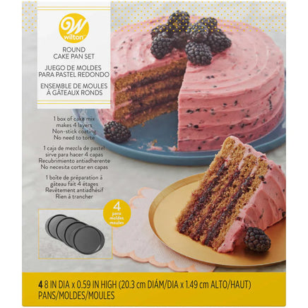 Wilton 8 Inch Easy Layers Pan Set. Non Stick