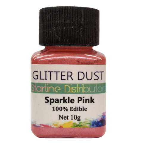 Edible Glitter Pink Sparkle 10gm. 100% Edible