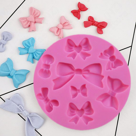 Mini Bow Silicone Mould - 8 Cavity
