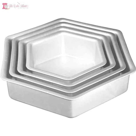 12 Inch Hexagon Cake Tin Hire - The Cake Mixer