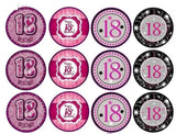 18th Birthday Cupcake Toppers x12 The Cake Mixer