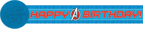 Avengers Theme Party Crepe Paper Streamer