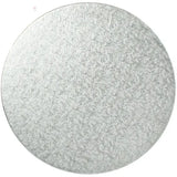9 Inch 2mm Thick Round Cake Disc Silver Go Bake