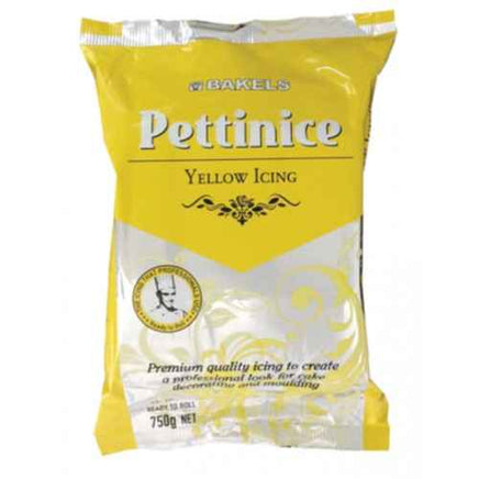 Bakels Pettinice Yellow Fondant 750gm. Ready to use