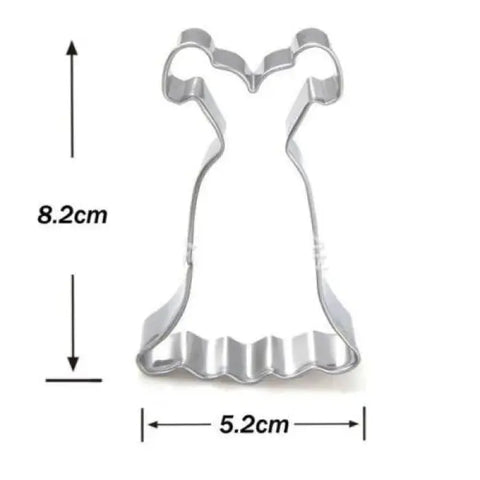 Ball Gown Cookie Cutter Stainless Steel