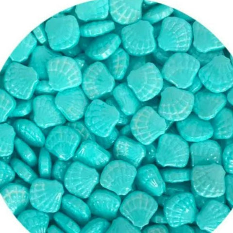 Edible Blue Lustre Shell Sprinkle Candies