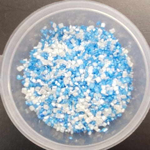 Blue & White Sanding Sugar Mix 30gm