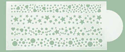 Border Pattern Cake Deorating Stencil