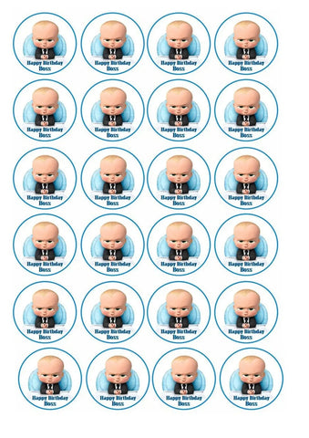 Boss Baby Cupcake Toppers x12