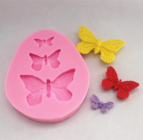 Butterfly 3 Sizes Silicone Mould