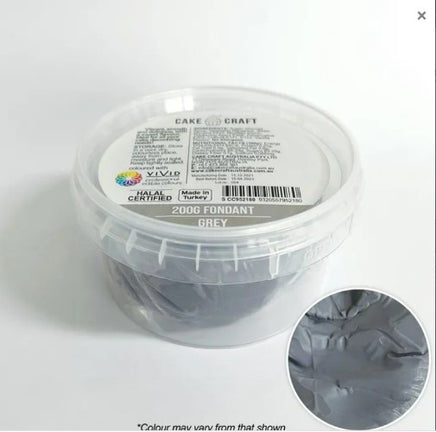 Cake Craft Grey Fondant 200gm. Ready to use