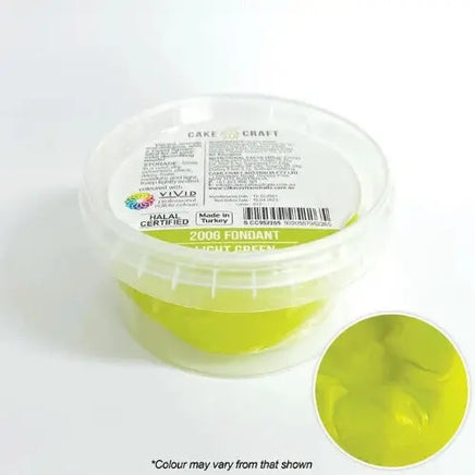 Cake Craft Light Green Fondant 200gm