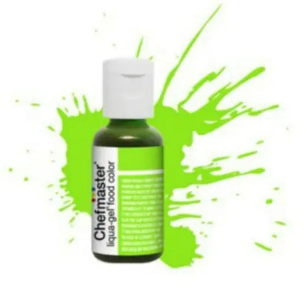 Chefmaster Neon Brite Green Gel Colouring. Liqua Gel 20gm