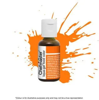 Chefmaster Sunset Orange Gel Colouring. Liqua Gel 20gm