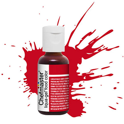 Chefmaster Xmas Red Food Colouring. Liqua Gel 20gm