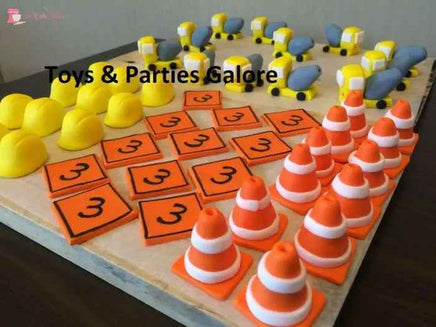 Construction Theme Edible Cake Decorations x15